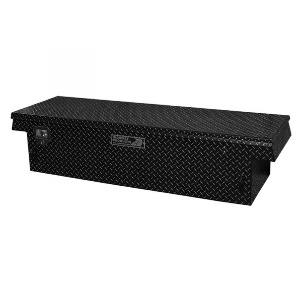 Highway Products® - Standard Single Lid Crossover Tool Box with Black Diamond Plate Lid