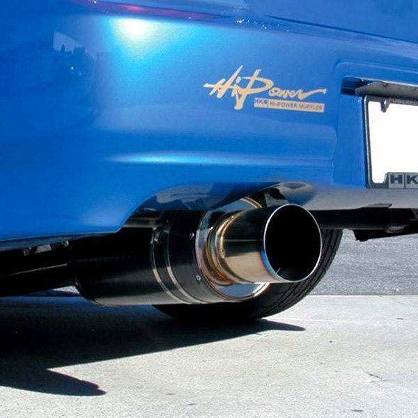 HKS® - Carbon-Ti Series™ 304 SS Axle-Back Exhaust System, Subaru WRX