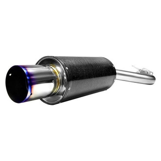HKS® - Carbon-Ti Series™ 304 SS Rear Section Exhaust System with Single Rear Exit