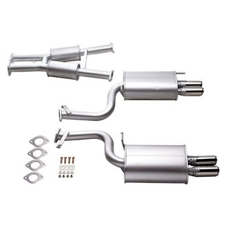 HKS® - 304 SS Turbo Axle-Back Exhaust System with Quad Rear Exit