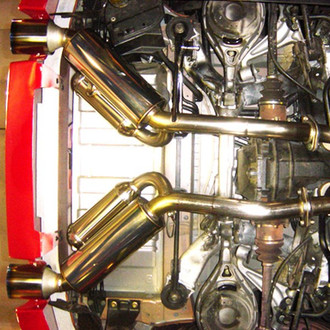 HKS® - Full Dual Series™ 304 SS Cat-Back Exhaust System with Split Rear Exit