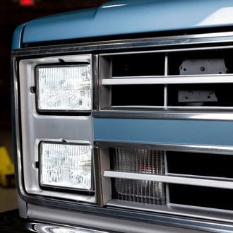 Holley RetroBright® - 4x6" Rectangular Chrome RetroBright™ LED Headlight