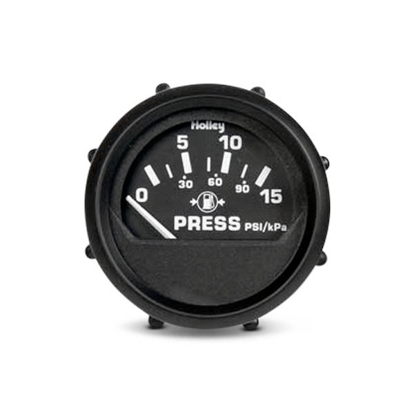 Holley® - 2-1/16" Electrical Fuel Pressure Gauge, 15 PSI