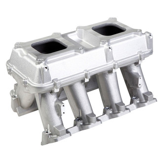 Holley® - Hi-Ram Modular Satin Carbureted Cast Intake Manifold with Sideways Mount