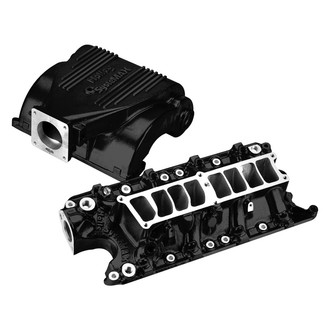 Holley® - SysteMAX High Rise Black Ceramic EFI Cast Intake Manifold