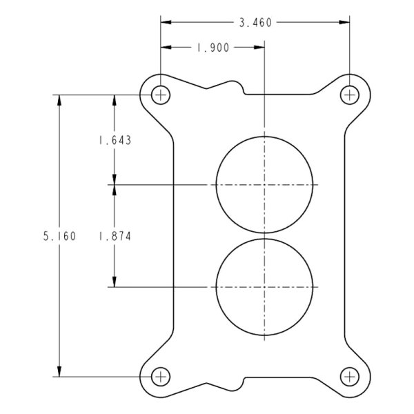 Holley® - Center Carburetor