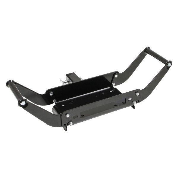 Anvil Off-Road® - Black Steel Winch Mount Plate with Receiver Hitch