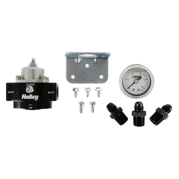 Holley® 12-840KIT - Billet Bypass Fuel Pressure Regulator Kit