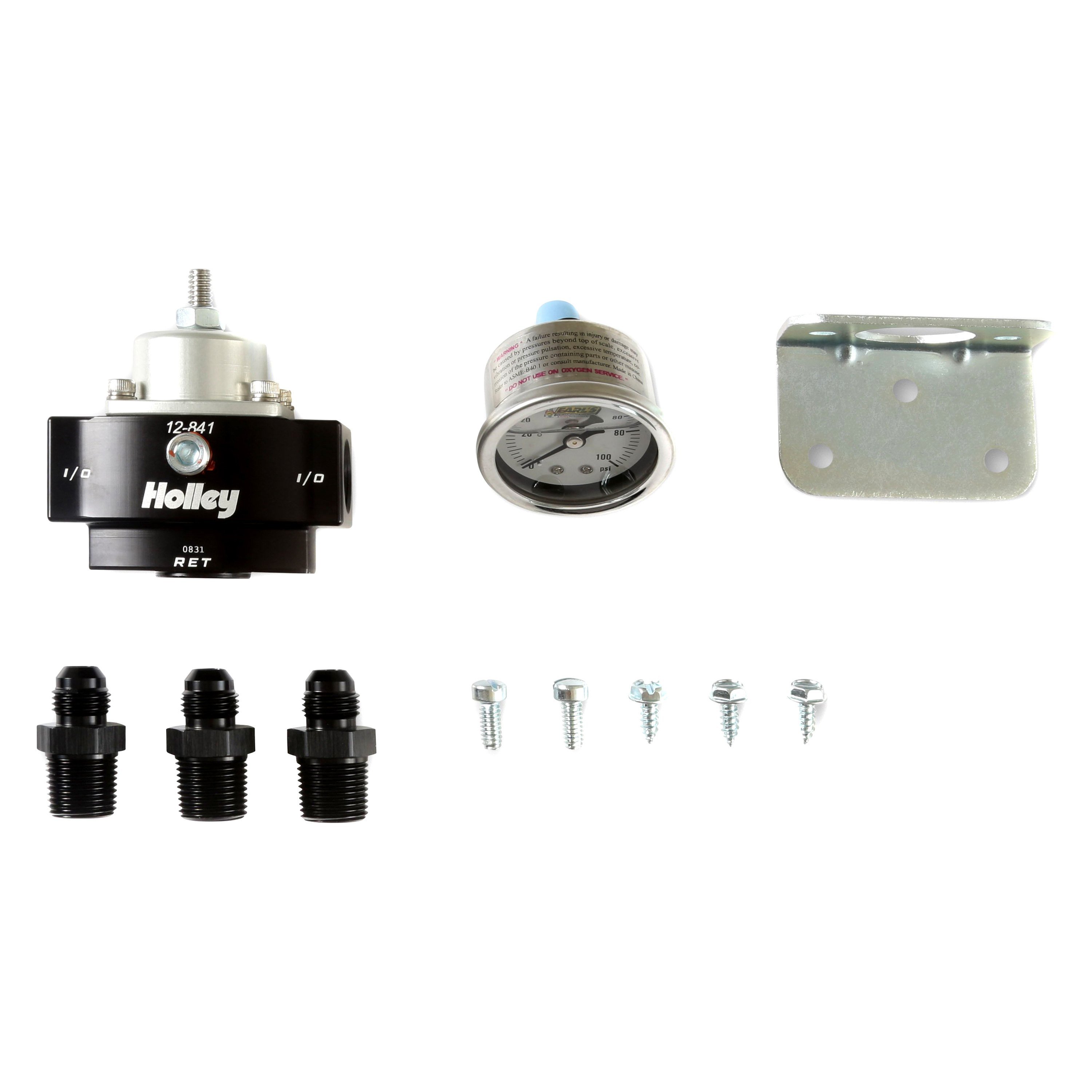 Holley® 12-841KIT - Billet Bypass Fuel Pressure Regulator Kit