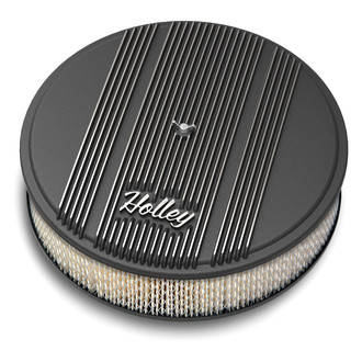 Holley® - Round White Air Cleaner Assembly