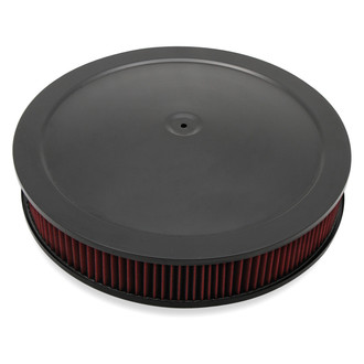 Holley® - 4500 Drop-Base Round Red Steel Air Cleaner Assembly