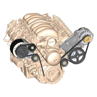 Holley® - High Mount LS/LT A/C Accessory Drive Kit