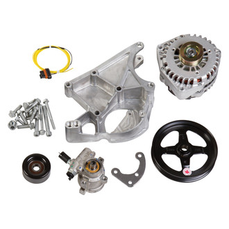 Holley® - LS/LT High-Mount Alternator & Power Steering Pump Accessory Drive Kit - Driver's Side Bracket