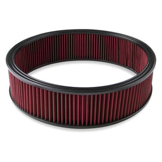 Holley® - Round Red Air Filter (16" OD x 4" H)