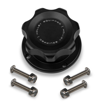 Holley® - Billet Fill Cap with 4 Bolt Flange