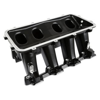 Holley® - Hi-Ram Modular Lower Black Carbureted Cast Intake Manifold