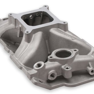 Holley® - Single Plane Mid Rise Carburated Intake Manifold