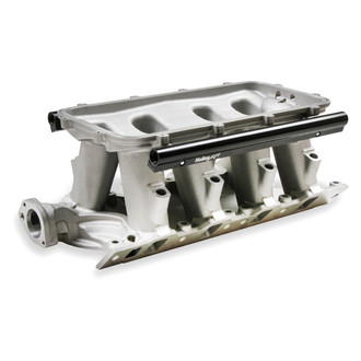 Holley® - Hi-Ram Satin Carbureted Cast Intake Manifold Base