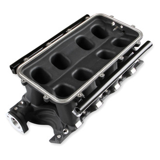Holley® - Hi-Ram Black Carbureted Cast Intake Manifold Base