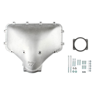 Holley® - Hi-Ram Side Mount Silver Intake Plenum Top