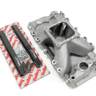 Holley® - Single Plane High Rise Non-EGR Upper Satin EFI Cast Intake Manifold