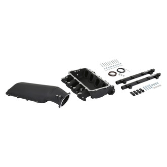 Holley® - Lo-Ram Black EFI Intake Manifold with Port Injection Fuel Rails