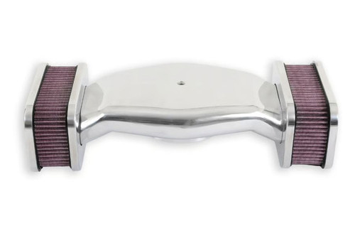 Holley® 64280 - Hi Tek Red Aluminum Polished Air Cleaner Assembly