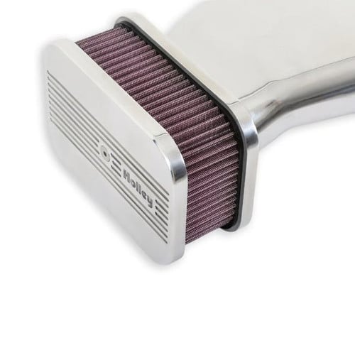 Holley® 64280 - Hi Tek Red Aluminum Polished Air Cleaner Assembly