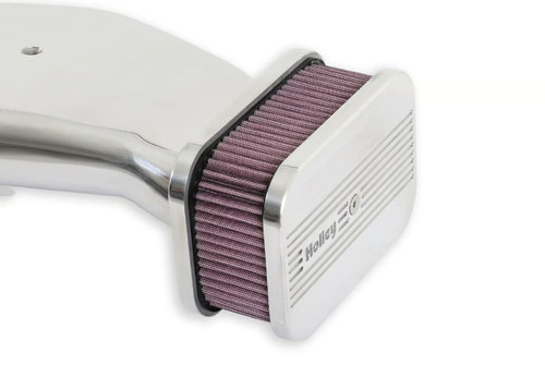 Holley® 64280 - Hi Tek Red Aluminum Polished Air Cleaner Assembly