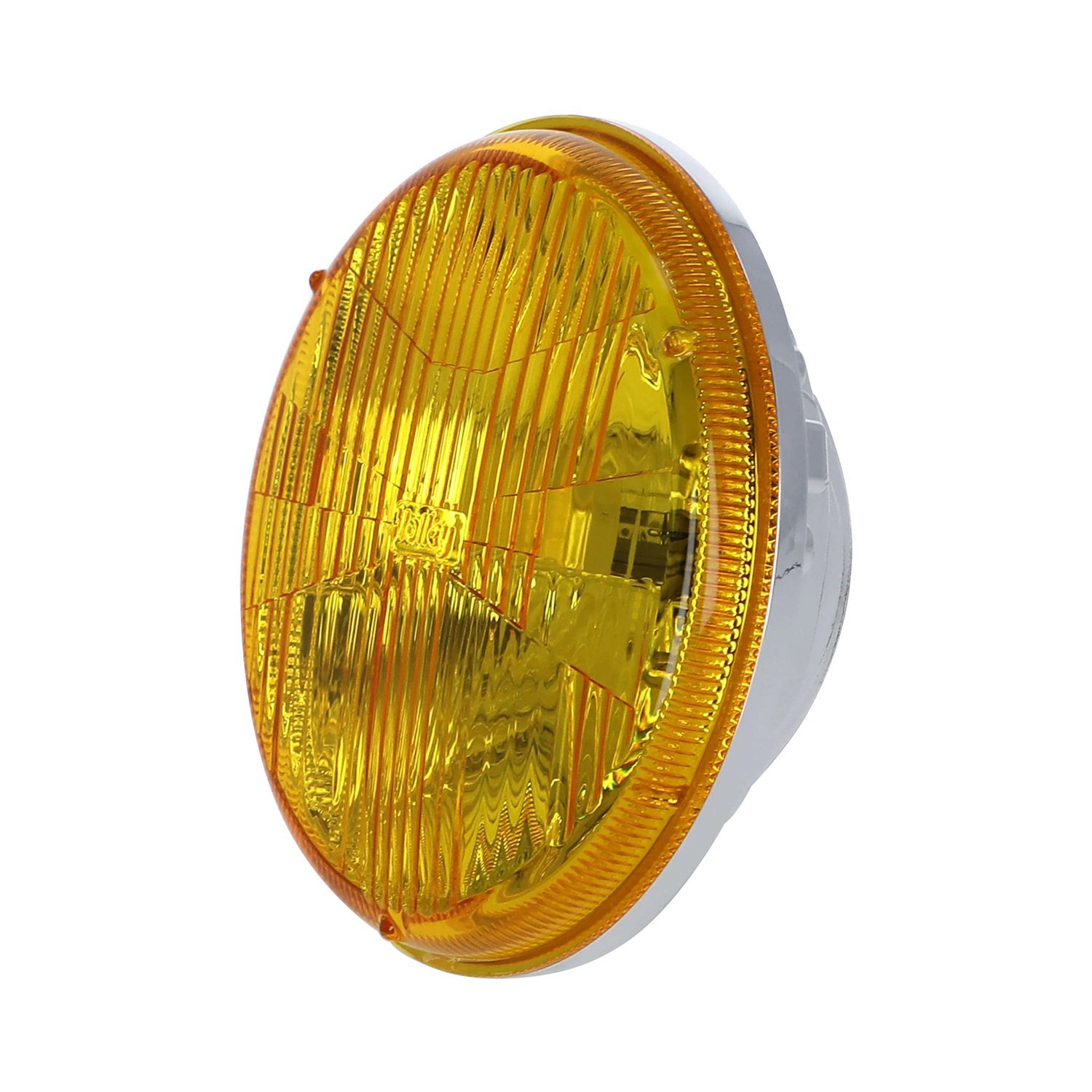 Holley Ac Retrobright Round Chrome Yellow Led