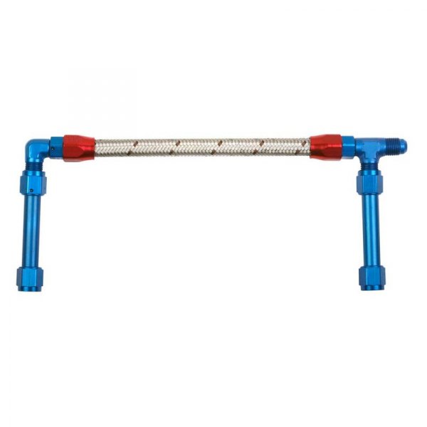 Holley® - Fuel Line Red Blue Fittings with Stainless hose