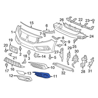 Honda OE - Front Right Fog Light Cover