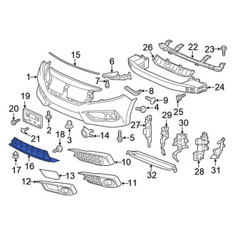 Honda OE - Front Lower Grille