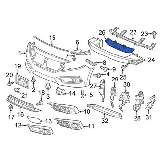 Honda OE - Front Radiator Support Air Deflector