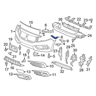 Honda OE - Front Right Bumper Guide
