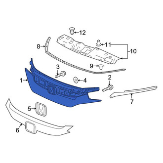 Honda OE - Front Upper Grille