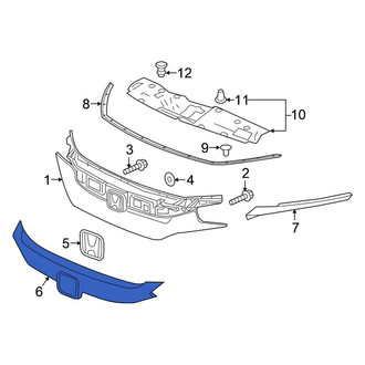 Honda OE - Front Center Grille Molding