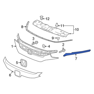 Honda OE - Front Left Grille Molding