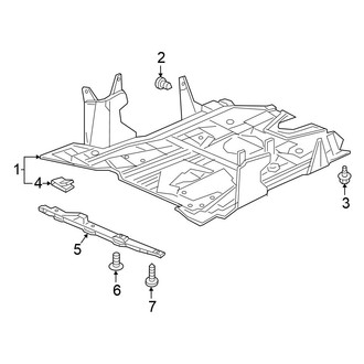 Honda OE - Radiator Support - Splash Shields (Coupe / Sedan 1.5L / 2.0L)