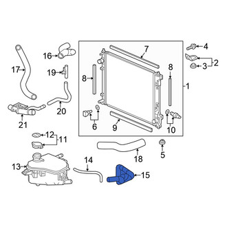 Honda OE - Engine Coolant Reservoir Hose