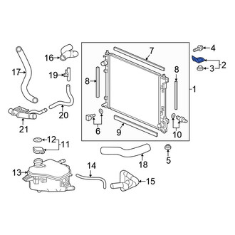 Honda OE - Right Radiator Mount Bracket