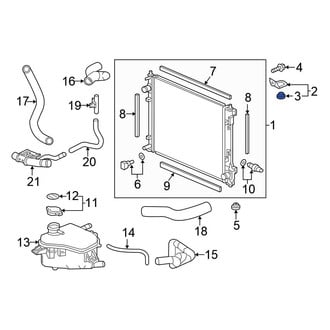 Honda OE - Upper Radiator Insulator