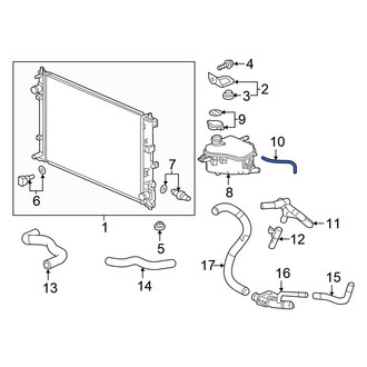 Honda OE - Engine Coolant Reservoir Hose