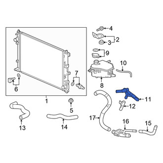 Honda OE - Engine Coolant Reservoir Hose