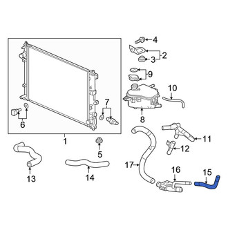 Honda OE - Upper Radiator Coolant Hose