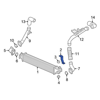 Honda OE - Right Intercooler Bracket
