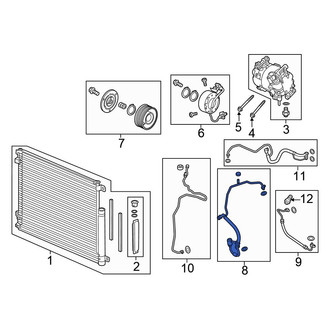 Honda OE - A/C Refrigerant Suction Hose