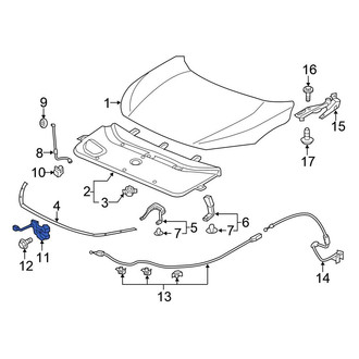 Honda OE - Front Hood Latch