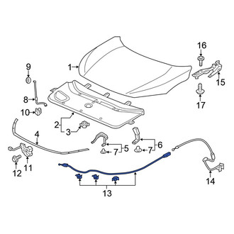 Honda OE - Front Hood Release Cable