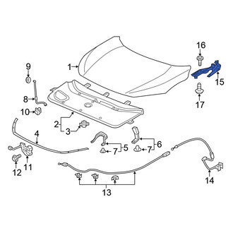 Honda OE - Front Left Hood Hinge